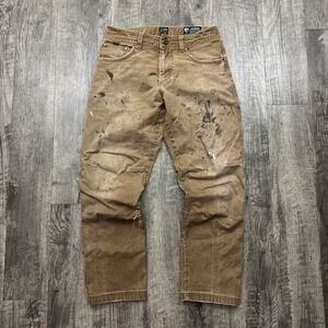 Kuhl Rydr Paint Splatter Distressed Work Hiking Pants Sz 32x29